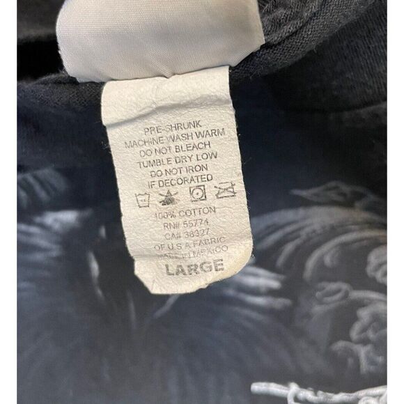 VINTAGE National Heritage Live Hard Ride Hard Motorcycle T-shirt Men Large Black - Picture 5 of 6